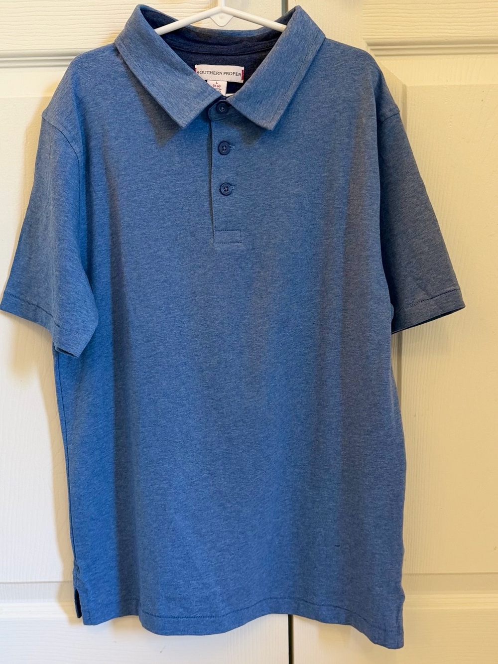 EUC Southern Proper Boys Blue Polo Shirt size large 12-14